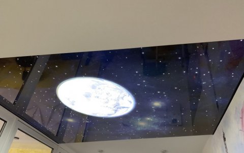 Фото потолка звёздное небо в спальне